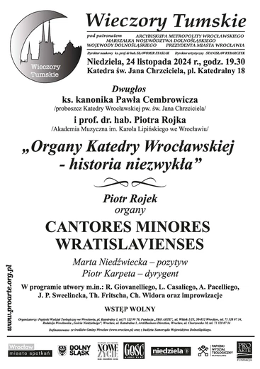 Listopadowy Wieczór Tumski i katedralne organy