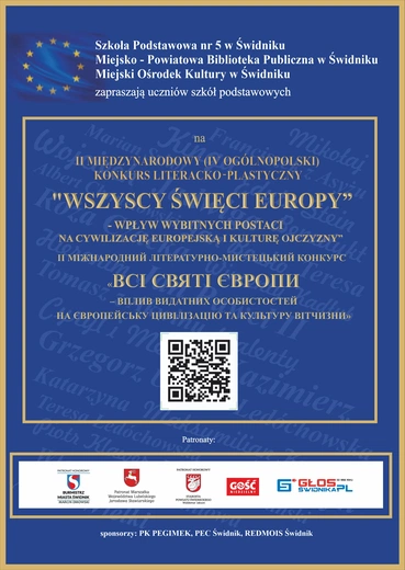 Święci Europy - konkurs