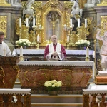 Powitanie i poświęcenie figury św. Michała Archanioła w Jemielnicy