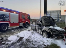 Mikołów. Śmiertelny wypadek. Auto stanęło w płomieniach