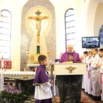 Tarnów-Krzyż. Błogosławieństwo obrazu Chrystusa Ukrzyżowanego
