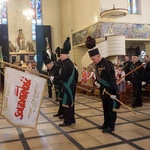 Poczty sztandarowe na barbórce w Sośnicy