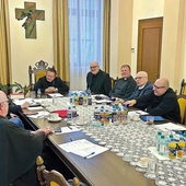 Jedno ze spotkań organizacyjnych z kard. Grzegorzem Rysiem.
