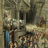 Krucjata dziecięca w 1212 roku  na drzeworycie z wydanej w 1877 r. książce „Histoire des croisades”.
