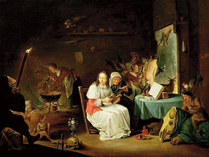 Czarownice przygotowujące się do sabatu  – obraz, który w XVII w. namalował David Teniers Młodszy, ceniony artysta flamandzki.