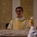 Msza św. przed poświęceniem figury Matki Bożej Królowej Zaspy
