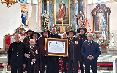 Górnicy ze strumieńskiej wspólnoty noszącej imię ich patronki.