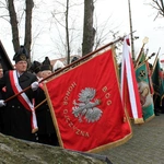 Uroczystość przy krzyżu internowanych