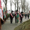 Uroczystość przy krzyżu internowanych
