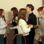 Spotkanie wigilijne młodzieży licealnej na plebanii w Ziębicach