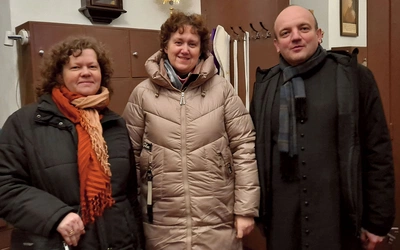 	Inicjatorzy rekolekcji. Od lewej: Agnieszka Wróbel-Moś, Barbara Mendroch i ks. Tomasz Sroka.