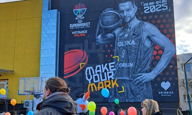 Katowice. Powstał mural promujący EuroBasket
