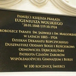 Tablica ks. Eugeniusza Wolskiego