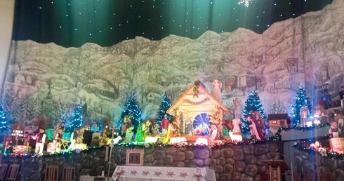 Szopka bożonarodzeniowa w Górkach Wielkich