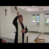 Kołobrzeg - Ośrodek Caritas "Przystań Podczele" - poświęcenie po gruntownym remoncie
