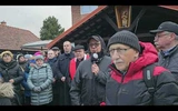 Wał Ruda, 18 listopada 2024 roku. Rozpoczęcie Drogi Krzyżowej z udziałem nuncjusza abp. Filipazziego