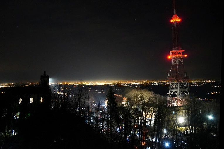 Powitanie Nowego Roku na Ślęży