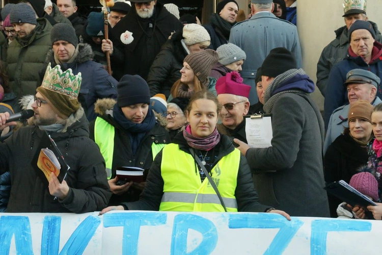 Orszak na ulicach Lublina