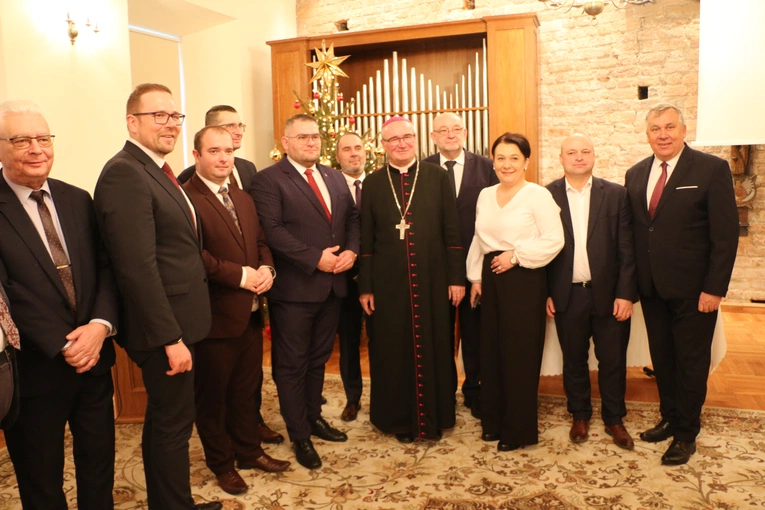 Płock. Spotkanie samorządowców u bp. Stułkowskiego