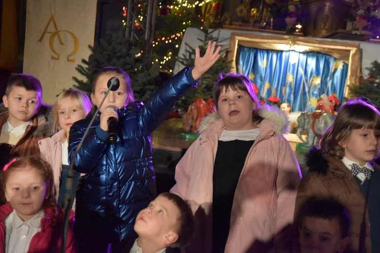 Przasnysz. Kolędowanie w farze