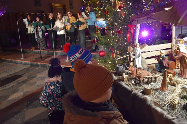 Przasnysz. Kolędowanie w farze