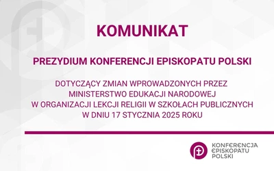 Prezydium Episkopatu o zmianach w nauczaniu religii