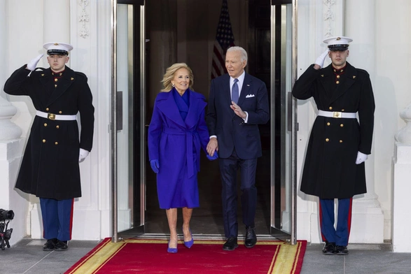 Joe Biden z małżonką, Jill