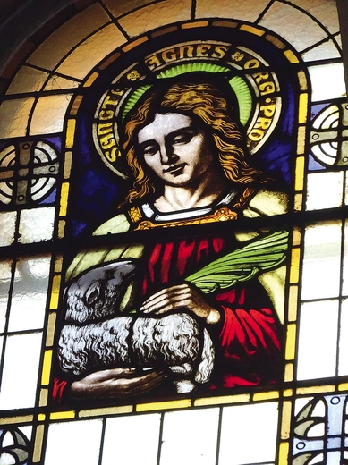 	Witraże w kościołach:  NSPJ (kaplica ZOL Sióstr Boromeuszek) w Gliwicach (160 ⊗ 97 cm, ok. 1912 r.).