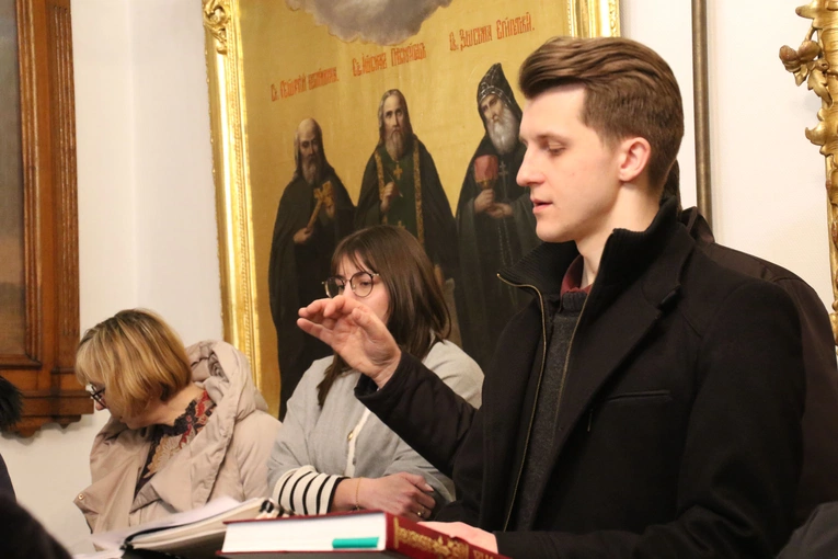 Płock. Wieczernia w cerkwi