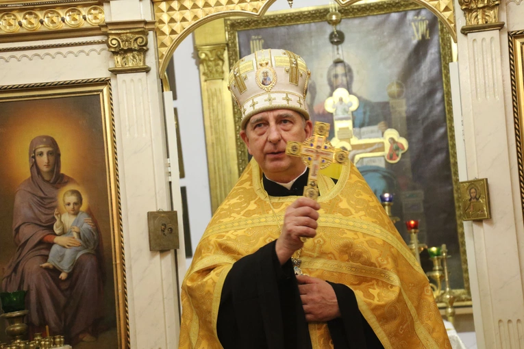Płock. Wieczernia w cerkwi