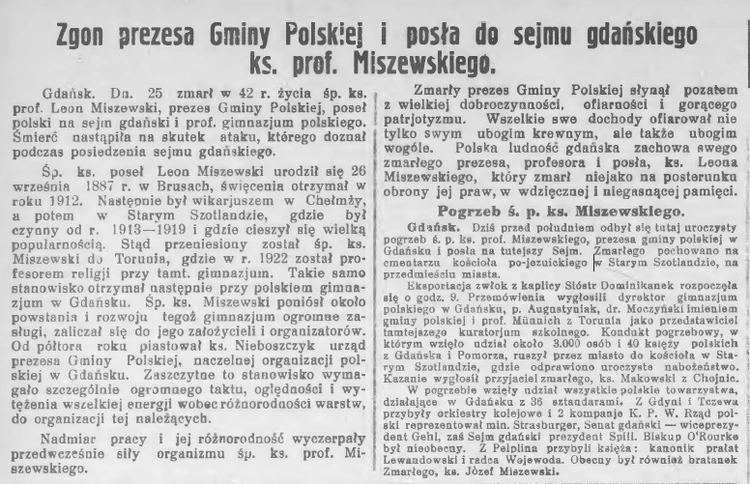 Miał przeciwników, ale nie wrogów