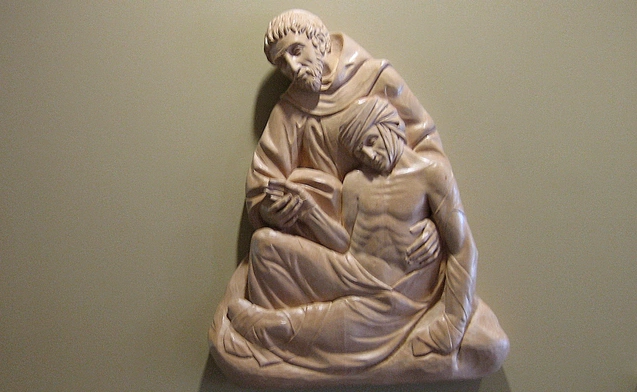 Św. Franciszek i trędowaty.