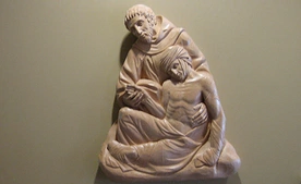 Św. Franciszek i trędowaty.