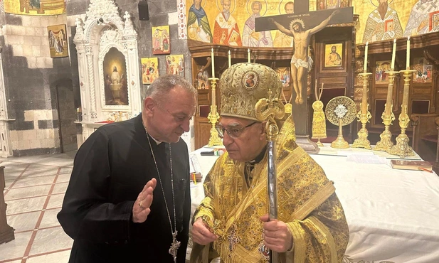 Ks. Waldemar Cisło i patriarcha melchicki, Youssef Absi