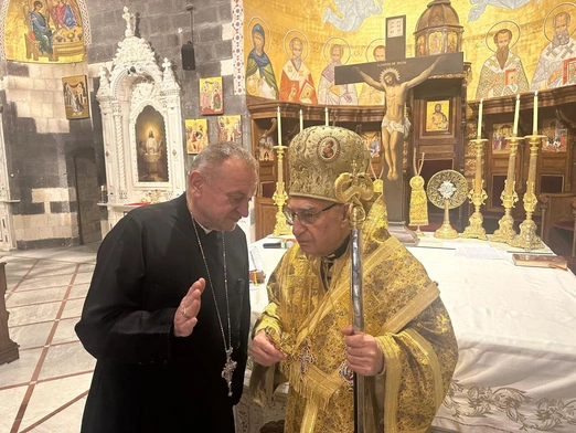 Ks. Waldemar Cisło i patriarcha melchicki, Youssef Absi