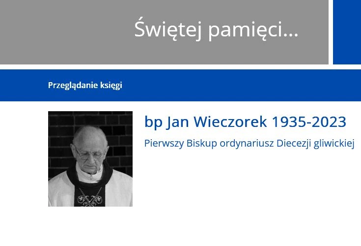"Świętej pamięci…" - można wpisywać świadectwa