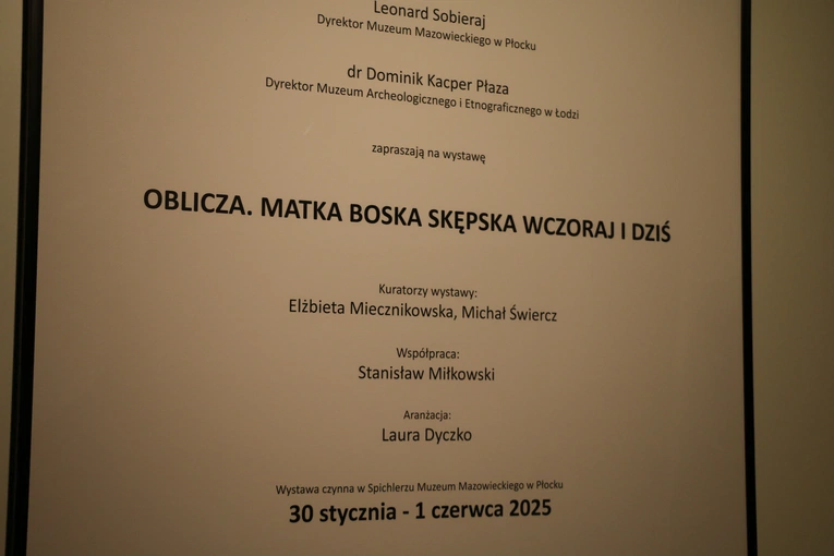 Płock. Wystawa "Oblicza. Matka Boska Skępska wczoraj i dziś"