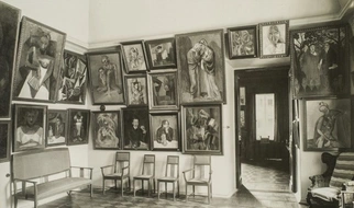 Sala Picassa w posiadłości Siergieja Szczukina/ 1914. fot. Parver Orlov, Muzeum Sztuk Pięknych im. Puszkina w Moskwie