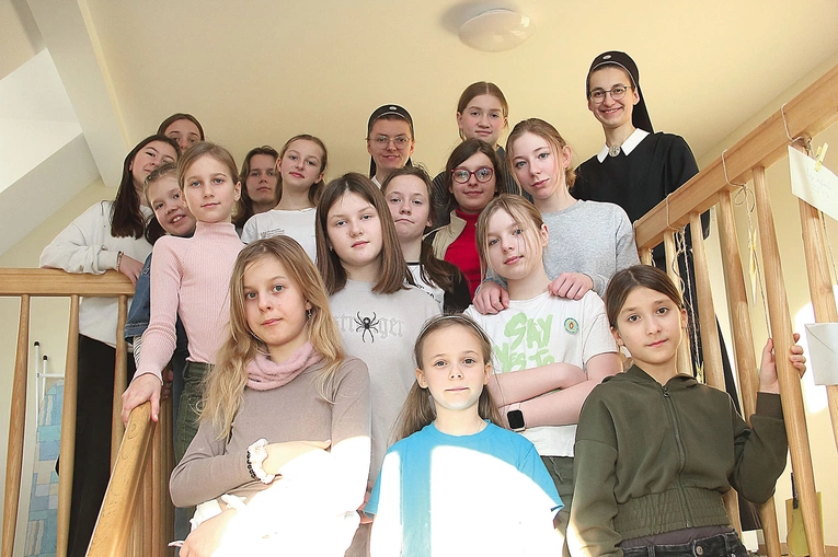 Uczestniczki w domu parafialnym.