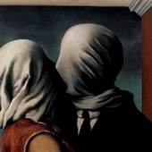  René Magritte, Les Amants I , 1928. Muzeum Sztuki Nowoczesnej, Nowy Jork.