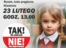 Manifestacja "TAK dla edukacji, NIE dla deprawacji"