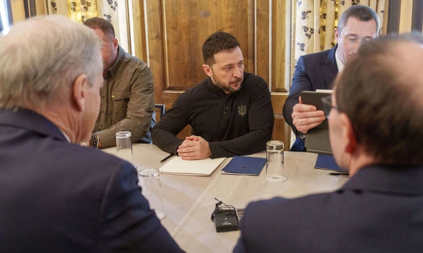 Wołodymyr Zełenski na konferencji w Monachium