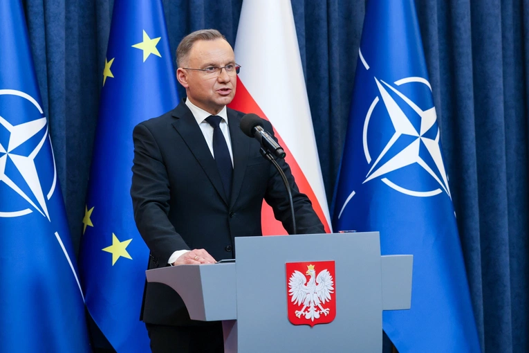 Duda: Spodziewam się przerwania walk i zakończenia wojny na Ukrainie. "USA bardzo mocno weszły do gry"