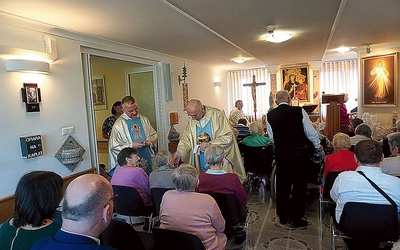 Msza św. w domowej kaplicy.