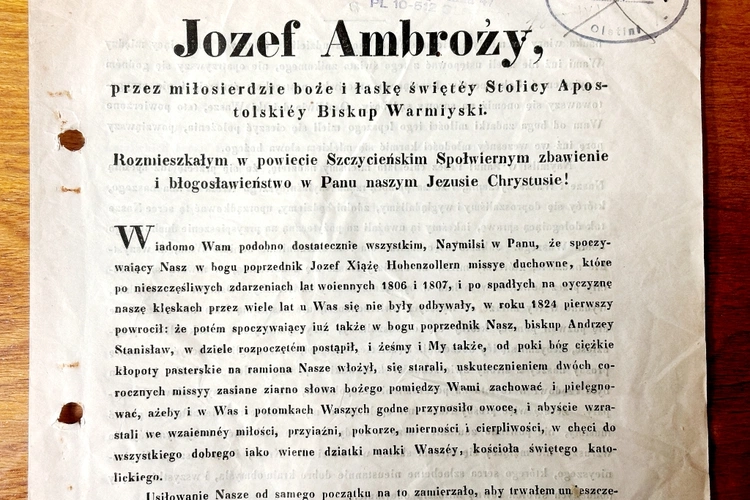 Biskup z warmińskich Jezioran