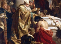 Według legendy św. Wojciech ochrzcił św. Stefana,  władcę i późniejszego pierwszego króla Węgier  – obraz, który w 1875 r.  namalował Gyula Benczúr. 