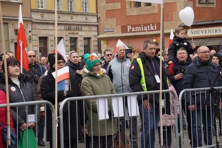 Manifestacja "Tak dla edukacji, nie dla deprawacji"