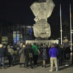 Wiec solidarności z walczącą Ukrainą w 3. rocznicę rosyjskiej inwazji