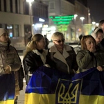Wiec solidarności z walczącą Ukrainą w 3. rocznicę rosyjskiej inwazji