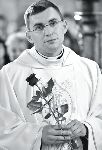 Ks. Makuch w dniu święceń.